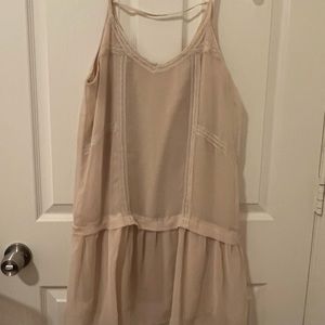 Blush Drop-waist chemise-style sun dress